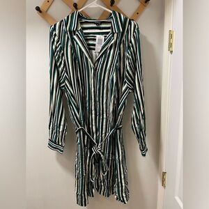 NEW! Torrid Striped Button Front Mini Dress